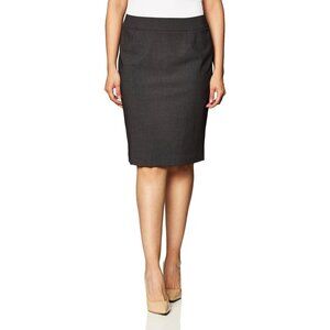 Calvin Klein Womens Gray Petite Pencil Skirt Career Suit Separates size 4P